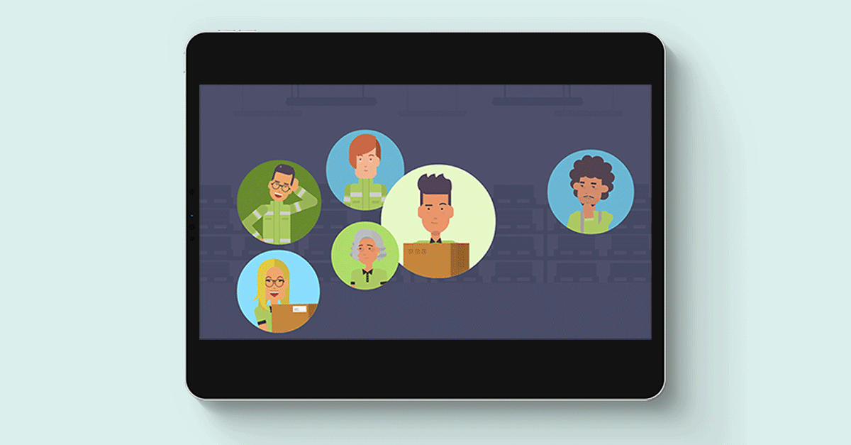 example of employee education training module on ipad